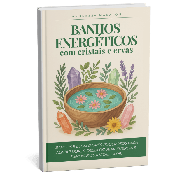 Banhos Energéticos com cristais e ervas